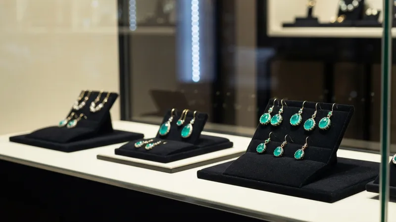 Boutiques locales pour des boucles d'oreilles émeraude