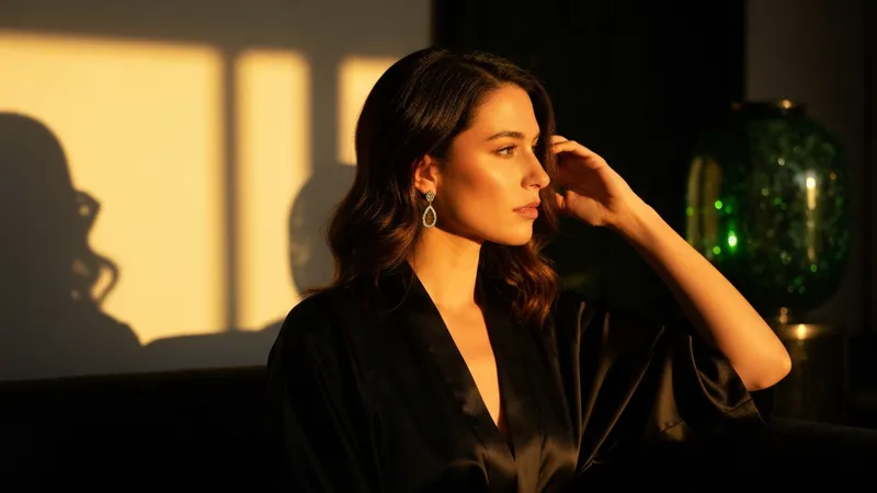 Impact des célébrités sur les boucles d'oreilles émeraude