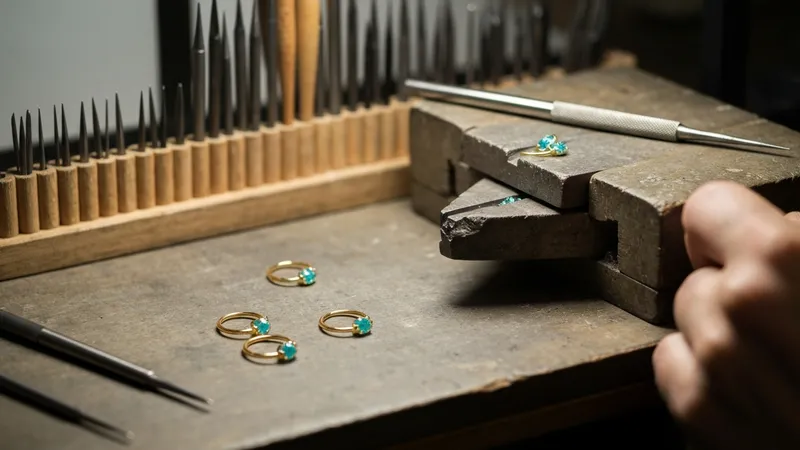 Les boucles d'oreilles émeraude artisanales