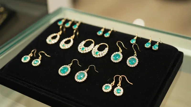 Les célèbres boucles d'oreilles en émeraude