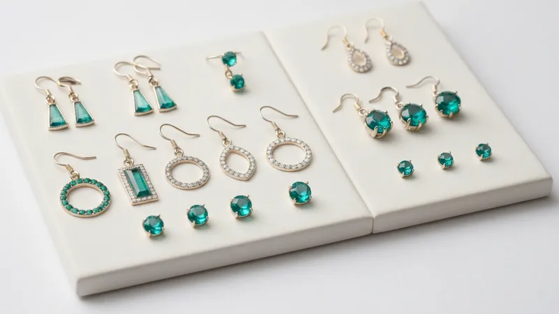 Les tendances modernes des boucles d'oreilles émeraude