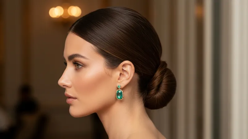 Timeless style des boucles d'oreilles émeraude